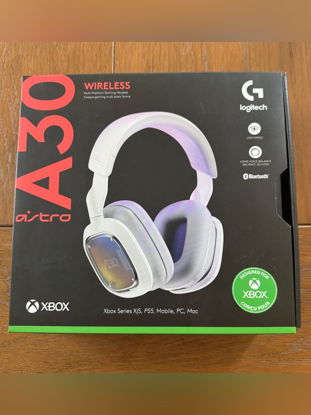 NIB Logitech XBBOX Astro A30 Wireless Headset Multi Platform - White
